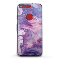 Lex Altern TPU Silicone Phone Case Abstract Violet Print