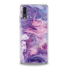 Lex Altern TPU Silicone Huawei Honor Case Abstract Violet Print