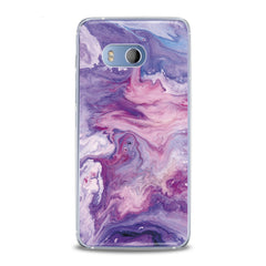 Lex Altern TPU Silicone HTC Case Abstract Violet Print