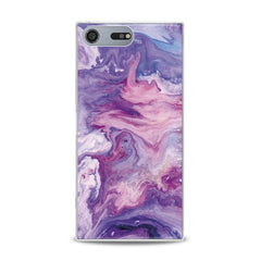 Lex Altern TPU Silicone Sony Xperia Case Abstract Violet Print