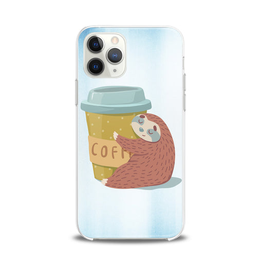 Lex Altern TPU Silicone iPhone Case Coffe Sloth