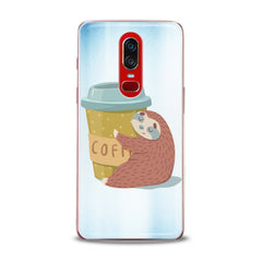 Lex Altern TPU Silicone OnePlus Case Coffe Sloth