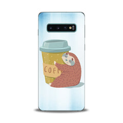Lex Altern TPU Silicone Samsung Galaxy Case Coffe Sloth