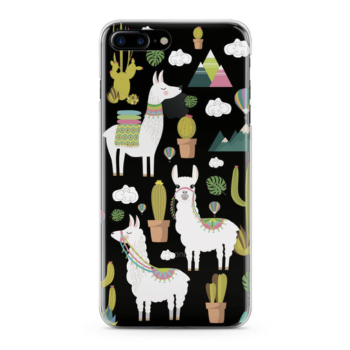 Lex Altern White Llama Pattern Phone Case for your iPhone & Android phone.