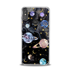 Lex Altern TPU Silicone Motorola Case Marble Space