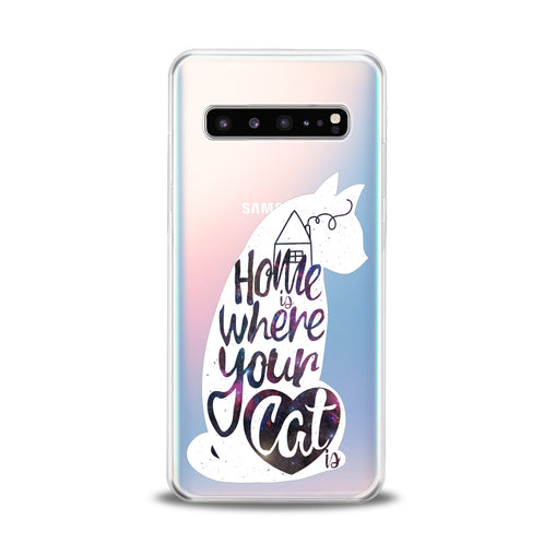 Lex Altern Cat Quote Pattern Samsung Galaxy Case
