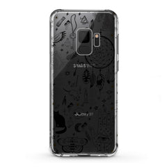 Lex Altern TPU Silicone Samsung Galaxy Case Black Pattern