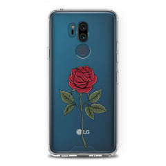 Lex Altern TPU Silicone LG Case Red Printed Rose