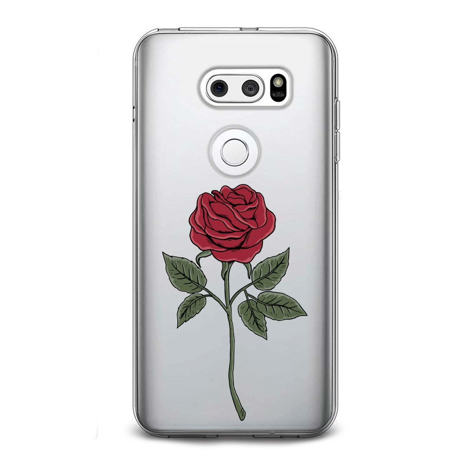 Lex Altern Red Printed Rose LG Case