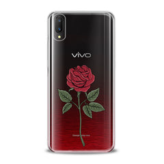 Lex Altern TPU Silicone VIVO Case Red Printed Rose