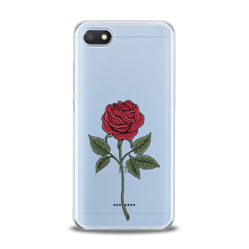 Lex Altern Red Printed Rose Xiaomi Redmi Mi Case