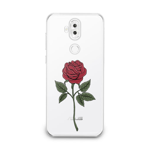 Lex Altern Red Printed Rose Asus Zenfone Case