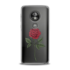 Lex Altern TPU Silicone Phone Case Red Printed Rose
