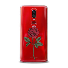 Lex Altern TPU Silicone OnePlus Case Red Printed Rose