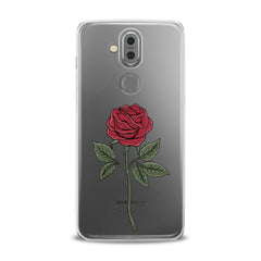 Lex Altern TPU Silicone Phone Case Red Printed Rose