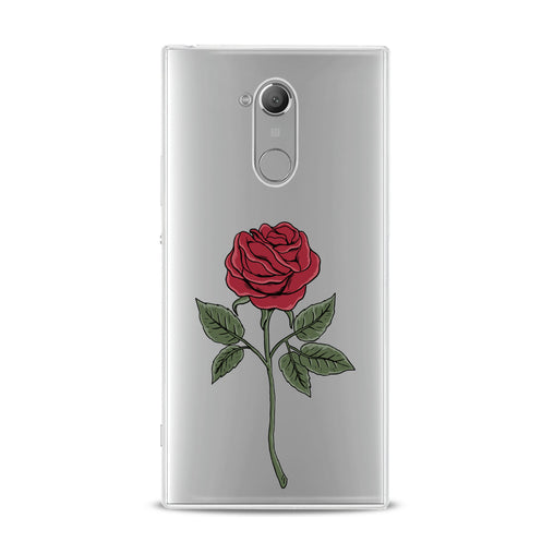 Lex Altern Red Printed Rose Sony Xperia Case