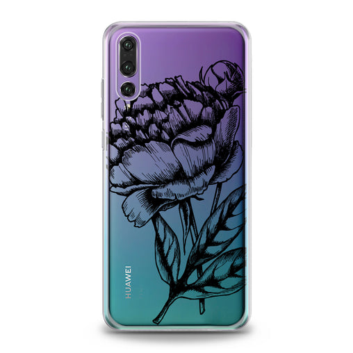 Lex Altern Graphical Peony Theme Huawei Honor Case
