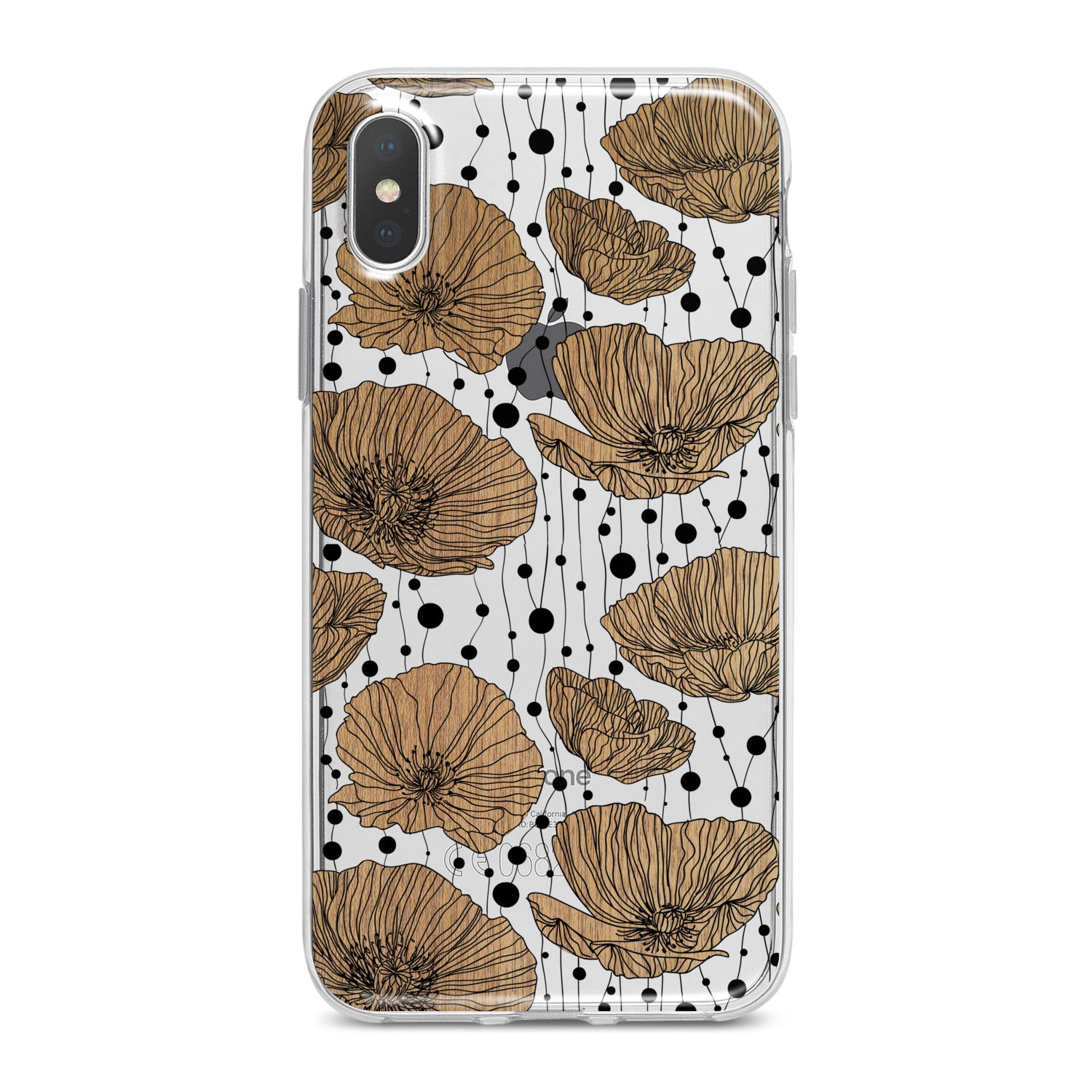 Lex Altern Contoured Poppies Phone Case for your iPhone & Android phone.