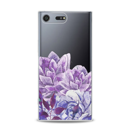 Lex Altern Awesome Purple Flowers Sony Xperia Case