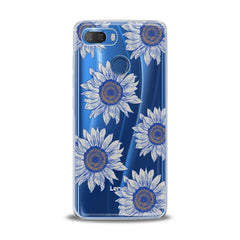 Lex Altern TPU Silicone Lenovo Case Painted Blue Sunflowers