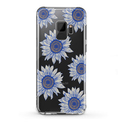 Lex Altern TPU Silicone Samsung Galaxy Case Painted Blue Sunflowers