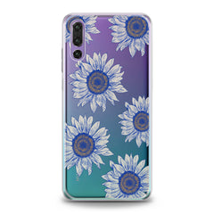 Lex Altern TPU Silicone Huawei Honor Case Painted Blue Sunflowers