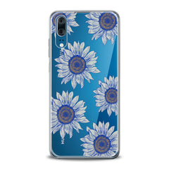 Lex Altern TPU Silicone Huawei Honor Case Painted Blue Sunflowers