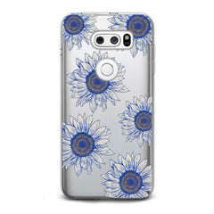 Lex Altern TPU Silicone LG Case Painted Blue Sunflowers