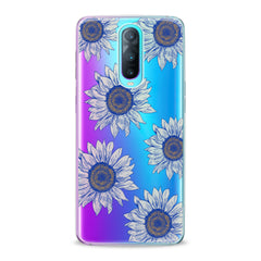 Lex Altern TPU Silicone Oppo Case Painted Blue Sunflowers