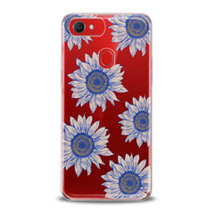 Lex Altern TPU Silicone Oppo Case Painted Blue Sunflowers