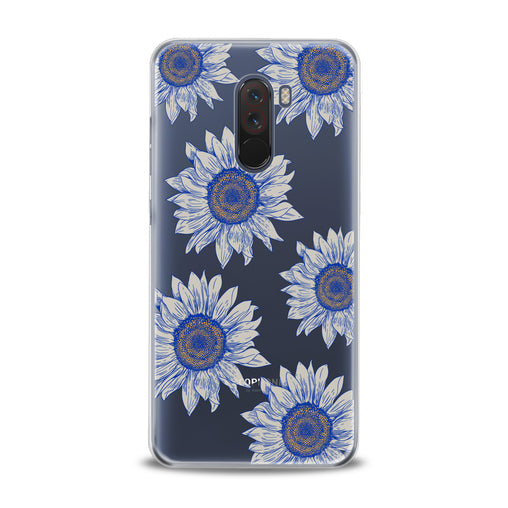 Lex Altern Painted Blue Sunflowers Xiaomi Redmi Mi Case