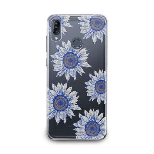 Lex Altern Painted Blue Sunflowers Asus Zenfone Case