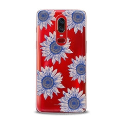 Lex Altern TPU Silicone OnePlus Case Painted Blue Sunflowers