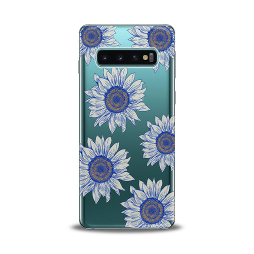 Lex Altern Painted Blue Sunflowers Samsung Galaxy Case