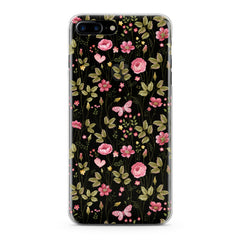 Lex Altern TPU Silicone Phone Case Cute Pink Plants