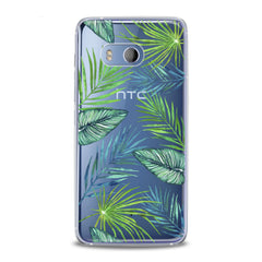 Lex Altern TPU Silicone HTC Case Tropical Leaves Print