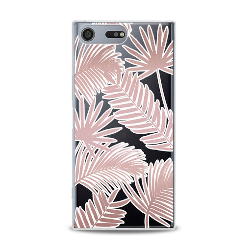Lex Altern Pink Leaves Sony Xperia Case