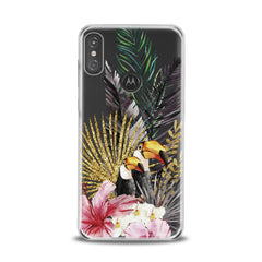 Lex Altern TPU Silicone Motorola Case Tropical Birds Theme