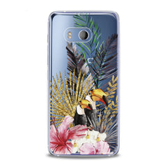 Lex Altern TPU Silicone HTC Case Tropical Birds Theme