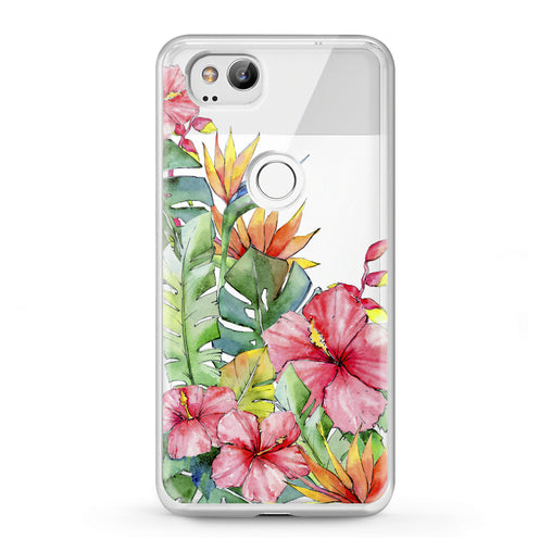 Lex Altern Google Pixel Case Tropical Flowers