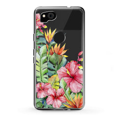 Lex Altern TPU Silicone Google Pixel Case Tropical Flowers