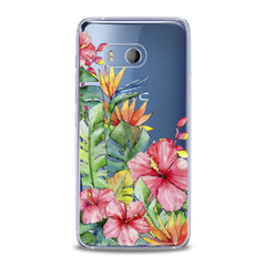 Lex Altern TPU Silicone HTC Case Tropical Flowers