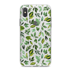 Lex Altern Simple Green Leaves Phone Case for your iPhone & Android phone.