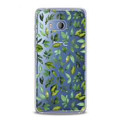 Lex Altern TPU Silicone HTC Case Simple Green Leaves