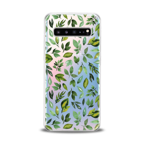 Lex Altern Simple Green Leaves Samsung Galaxy Case