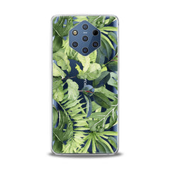 Lex Altern TPU Silicone Nokia Case Abstract Green Leaves