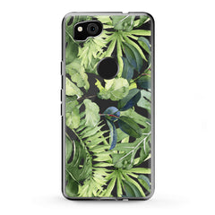 Lex Altern TPU Silicone Google Pixel Case Abstract Green Leaves