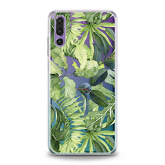 Lex Altern Abstract Green Leaves Huawei Honor Case