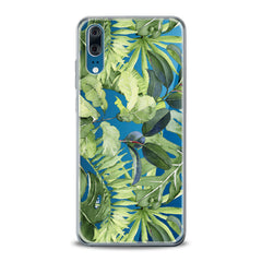 Lex Altern TPU Silicone Huawei Honor Case Abstract Green Leaves