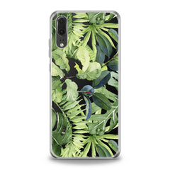 Lex Altern TPU Silicone Huawei Honor Case Abstract Green Leaves
